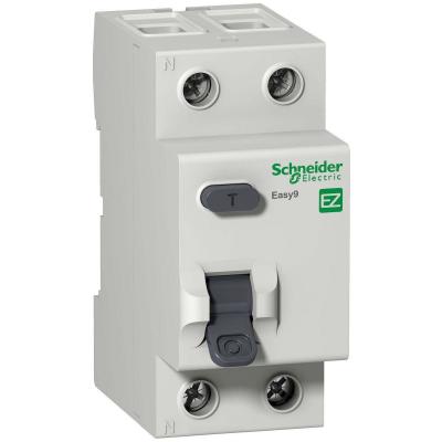 Устройство защитного отключения Schneider Electric Easy9, тип: AC, 2 модуль, 2Р, 25А/30мА, 1 модуль ш = 18 мм (EZ9R34225)