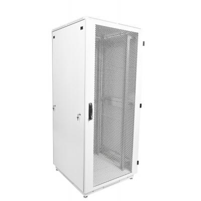 Шкаф серверный напольный ЦМО ШТК-Э, IP20, 42U, 1987х800х800 мм (ВхШхГ), дверь: перфорация, боковая панель: сплошная, разборный, цвет: серый