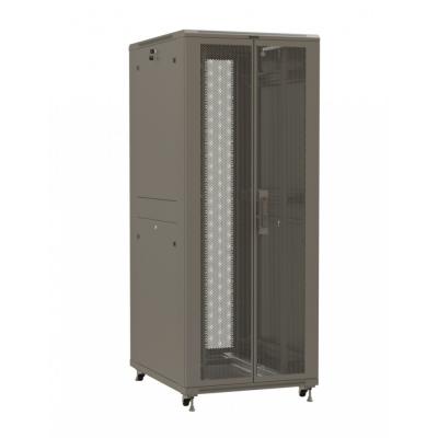 Шкаф серверный напольный Hyperline TTR, IP20, 42U, 2055х800х800 мм (ВхШхГ), дверь: двойная распашная, перфорация, боковая панель: сплошная съемная, ра