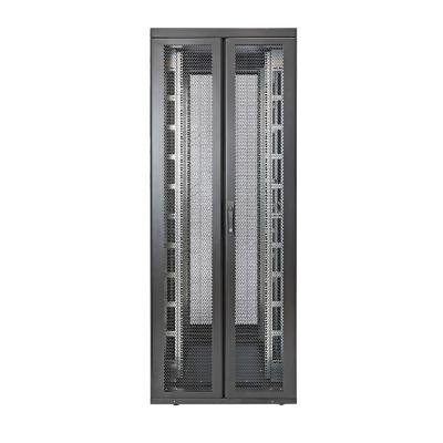Шкаф серверный напольный Eurolan Rackcenter D9000, 42U, 2044х750х1200 мм (ВхШхГ), дверь: двойная распашная, перфорация, сварной, цвет: чёрный