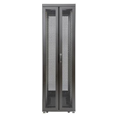 Шкаф серверный напольный Eurolan Rackcenter D9000, 42U, 2044х600х1200 мм (ВхШхГ), дверь: двойная распашная, перфорация, сварной, цвет: чёрный