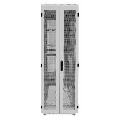 Шкаф серверный напольный ЦМО ШТК-М, IP20, 42U, 2020х800х1050 мм (ВхШхГ), дверь: перфорация, боковая панель: сплошная съемная, цвет: серый