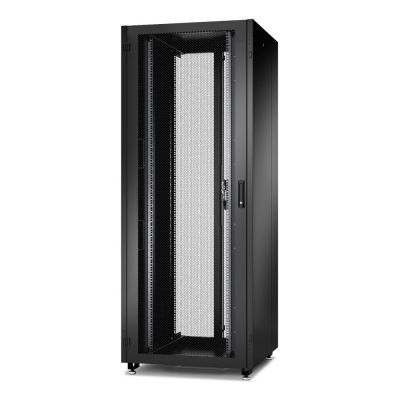 Шкаф серверный напольный Eurolan N2000, IP20, 18U, 945х800х800 мм (ВхШхГ), дверь: перфорация, боковая панель: сплошная съемная, разборный, чёрный