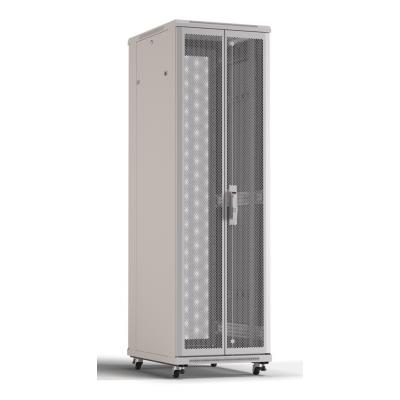 Шкаф серверный напольный Hyperline TTR, IP20, 42U, 2055х600х600 мм (ВхШхГ), дверь: двойная распашная, перфорация, боковая панель: сплошная съемная, ра